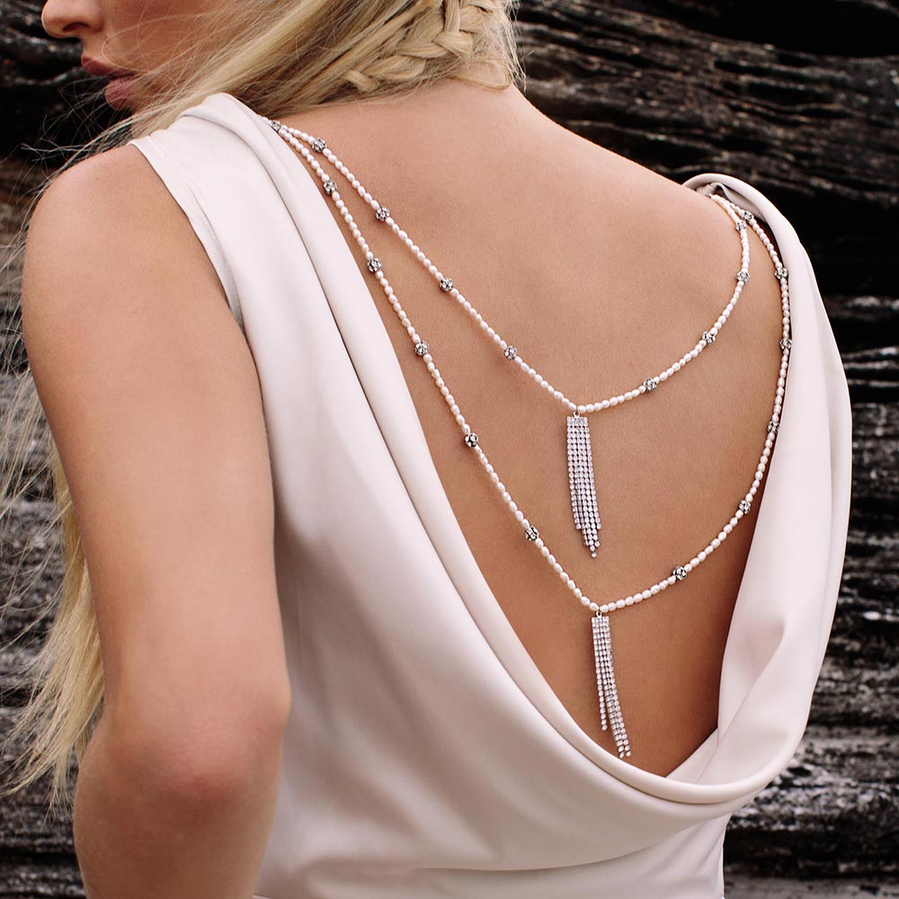 Tempest Freshwater Pearl Backdrop Necklace