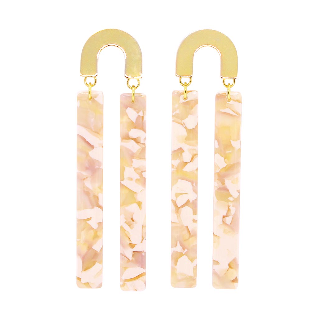 Pink Frankie Colourful Arch Earrings