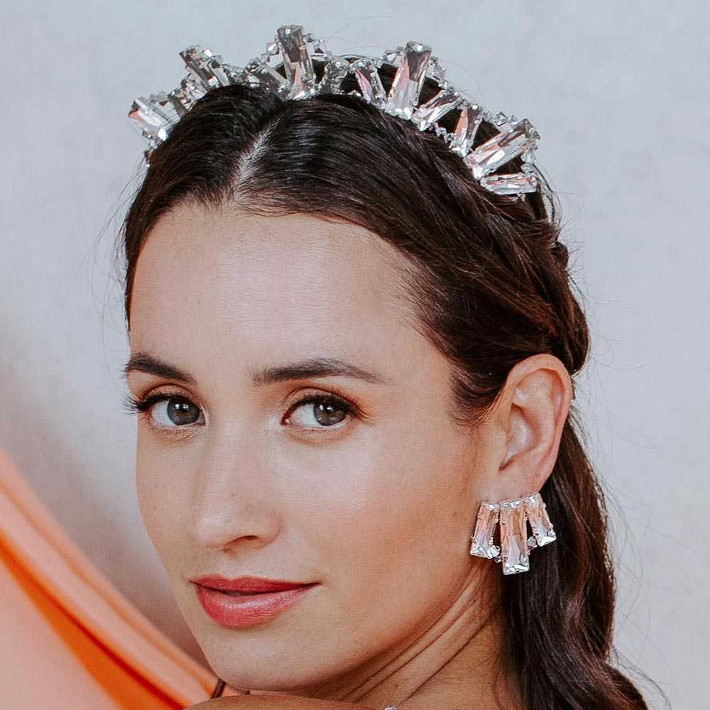 Kara bridal crystal crown