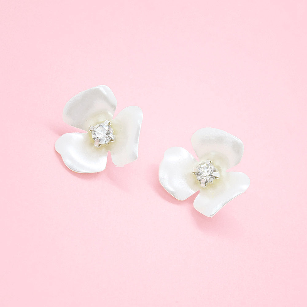 Lyra Flower Bridal Earrings