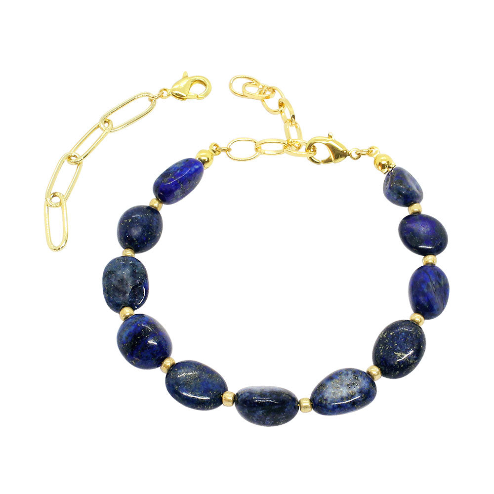Neomi natural stone bracelet, blue stone bracelet, lapis lazuli bracelet and anklet