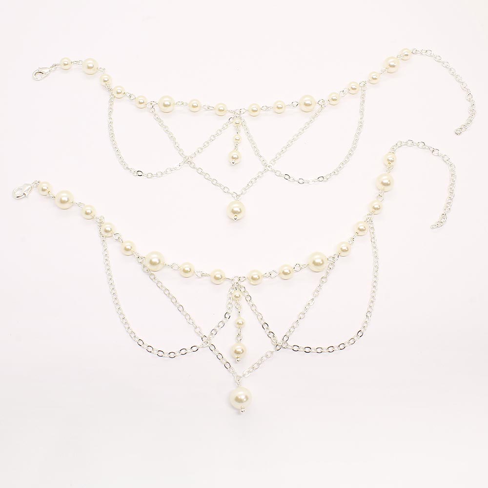 Ora Bridal Pearl Anklets