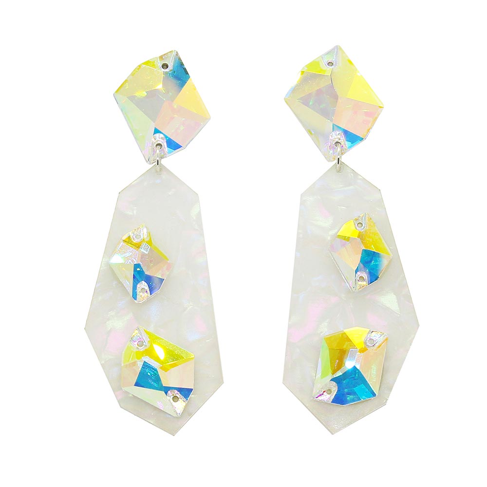 Zephyr Iridescent Geometric Earrings