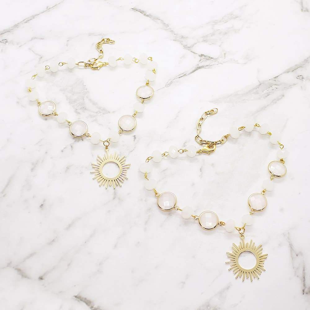 Pair Alula Bohemian Sun Anklet