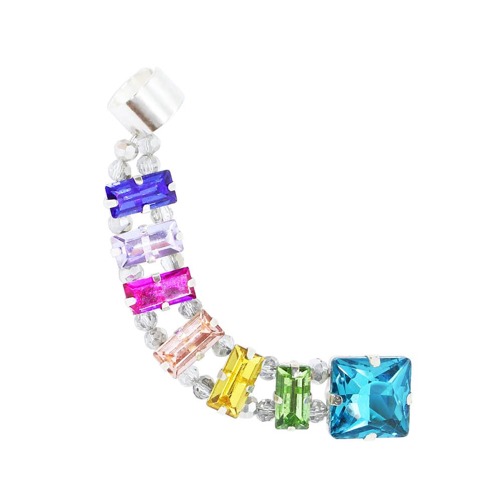 Billie Rainbow Crystal Ear Climber