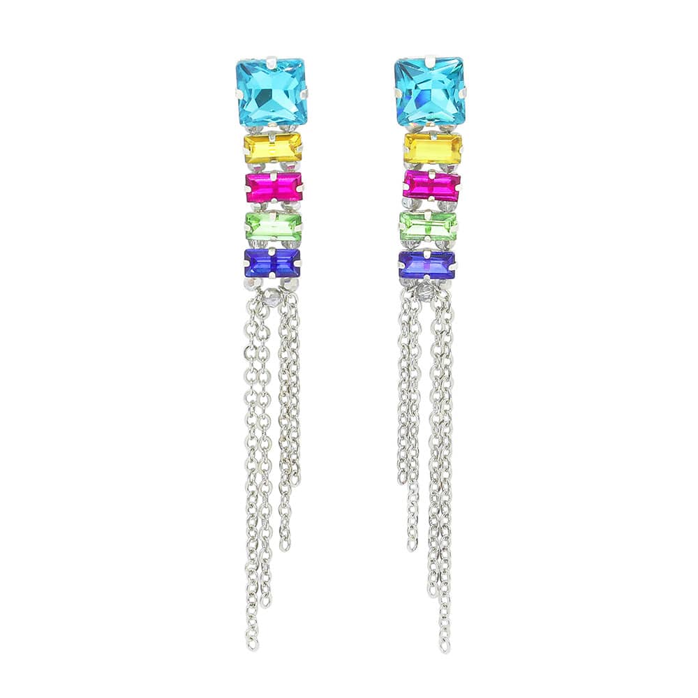 Billie Rainbow Crystal Earrings