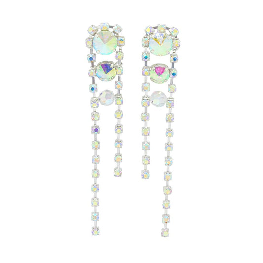 Chandra Iridescent Crystal Earrings