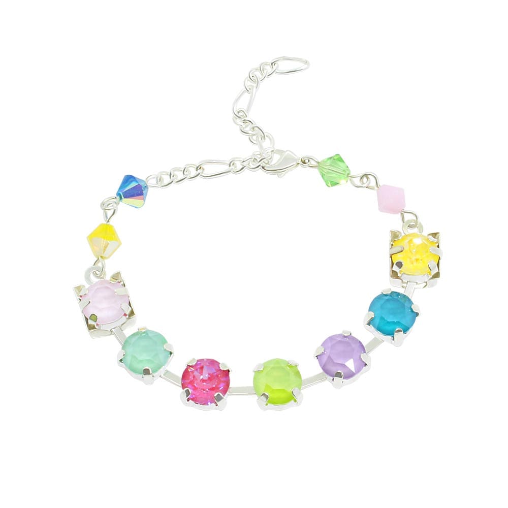 Gelato pastel colour crystal bracelet