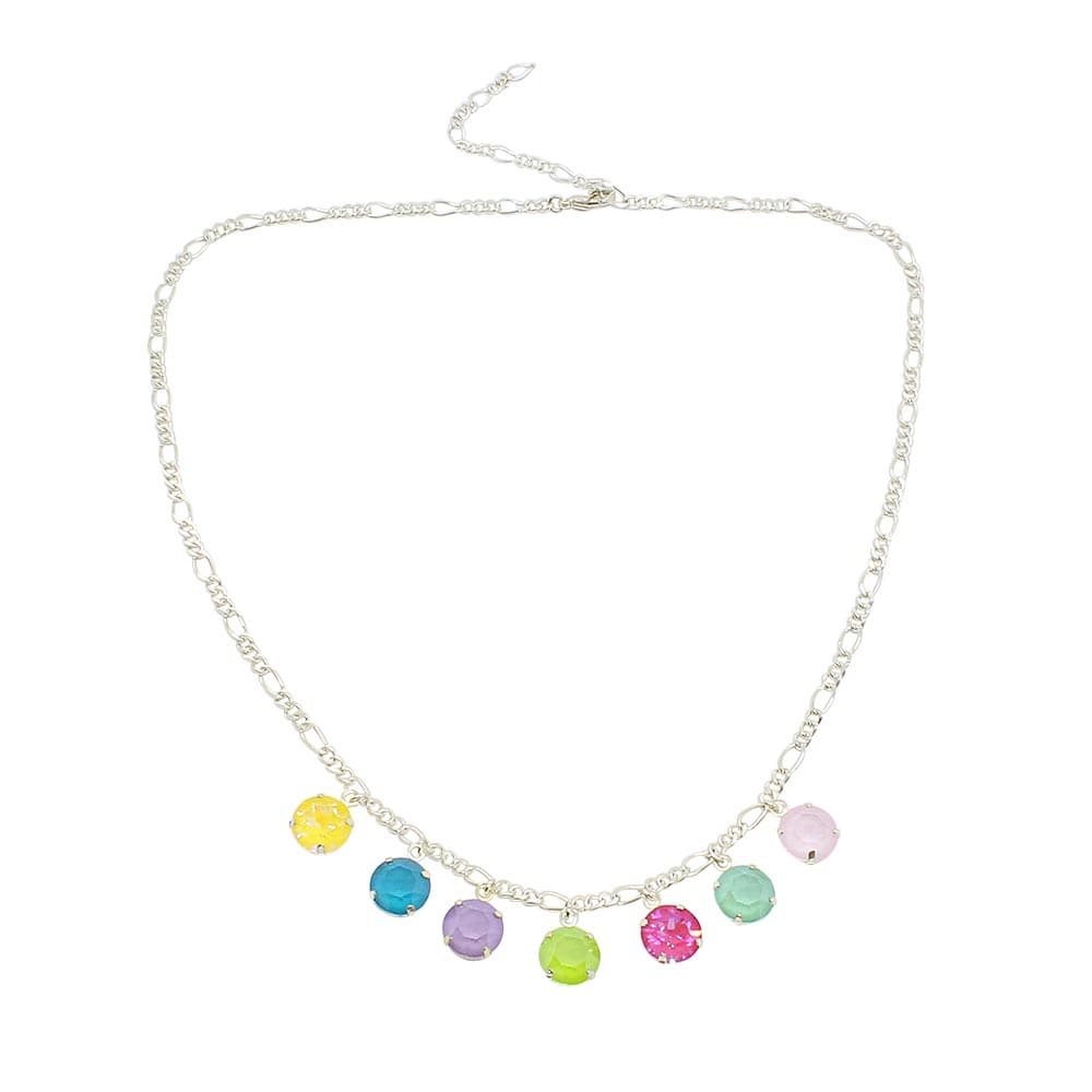 Gelato pastel crystal choker necklace