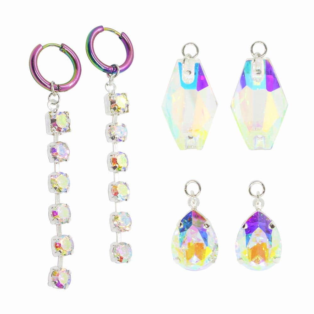 Nika Iridescent Earrings Set