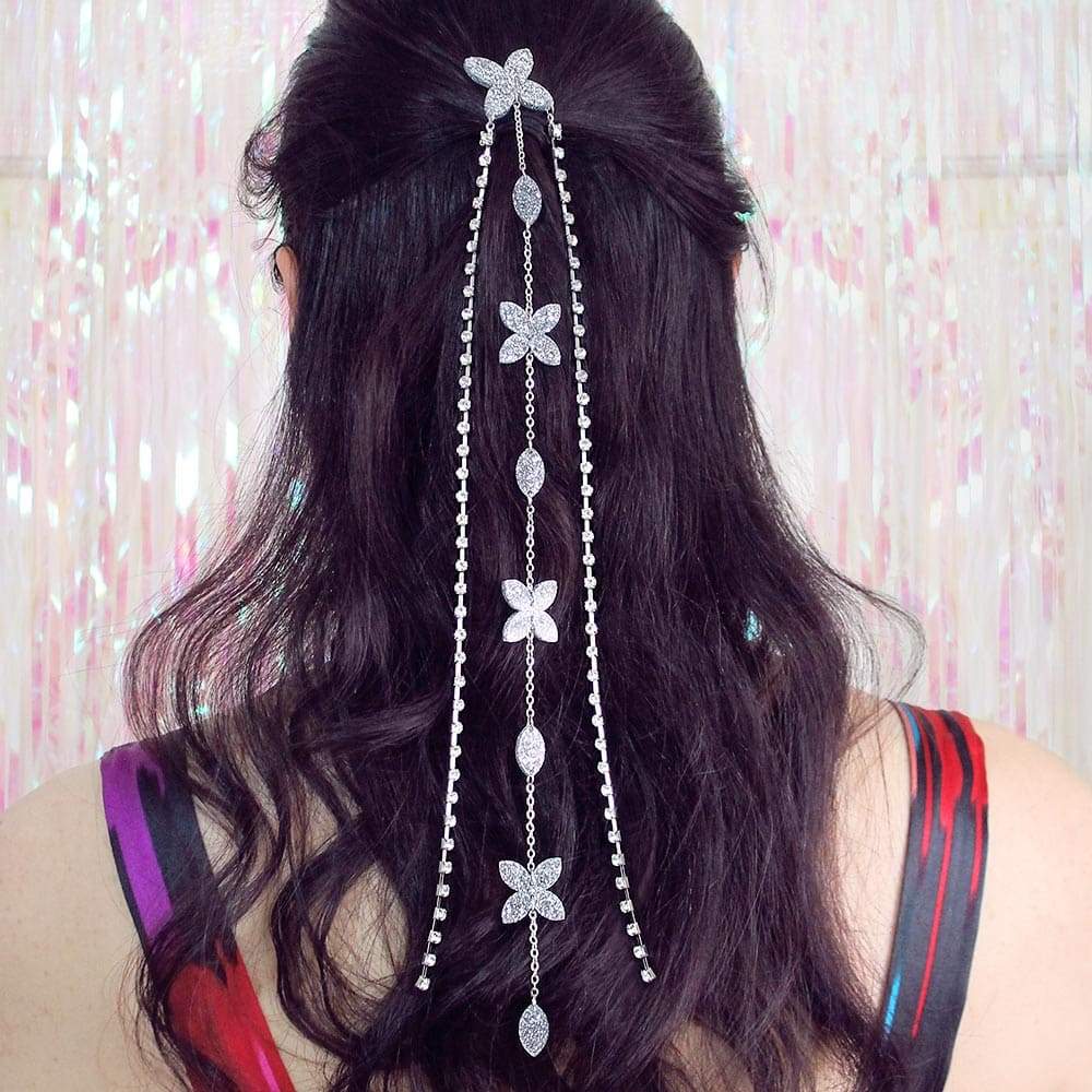 Ophelia Glitter Hair Chain from back