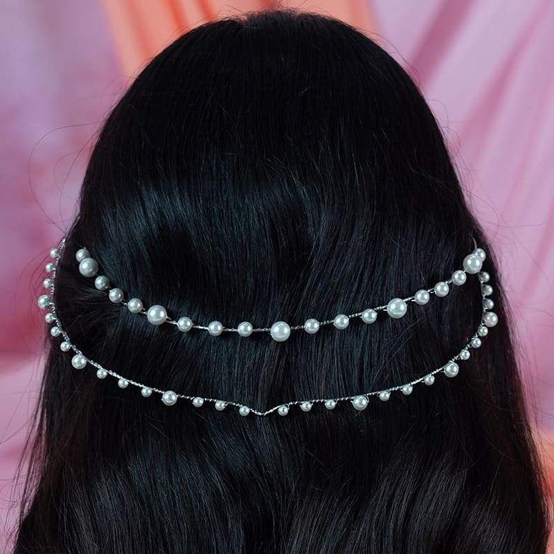 Off-white Ora Modern Pearl Crown from behind