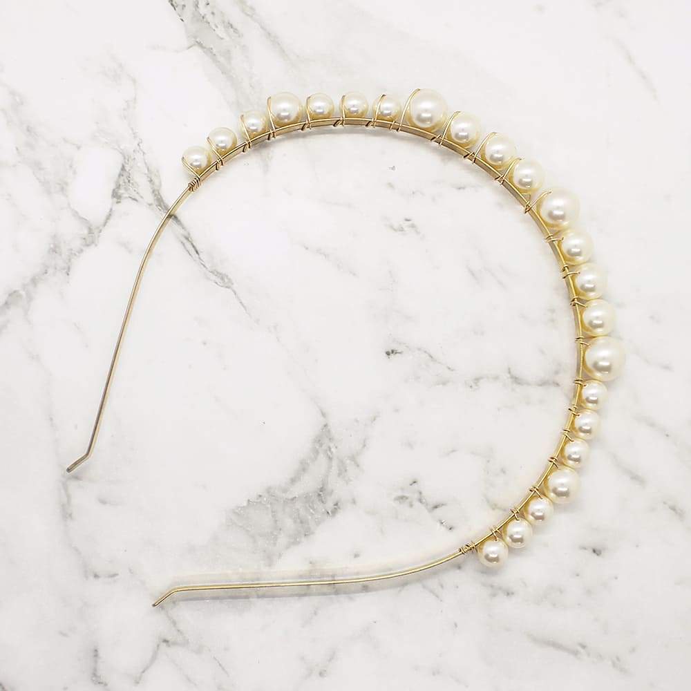 Gold Romee Pearl Headband