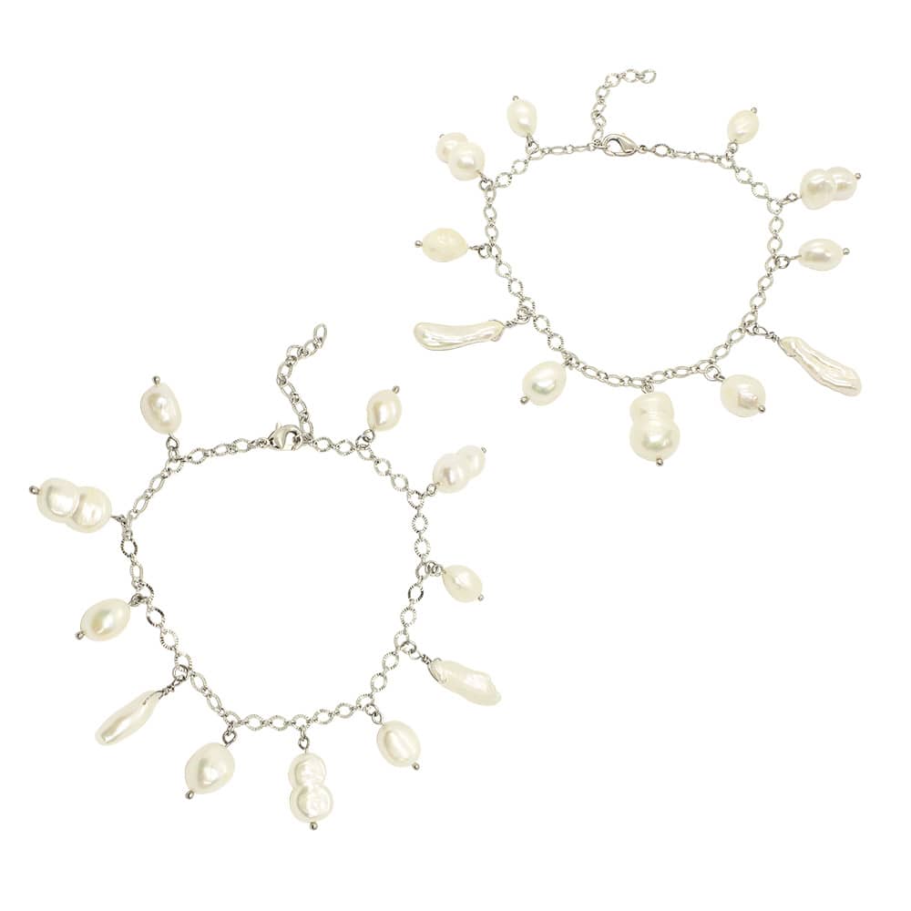 Sadie Freshwater Pearl Anklets pair