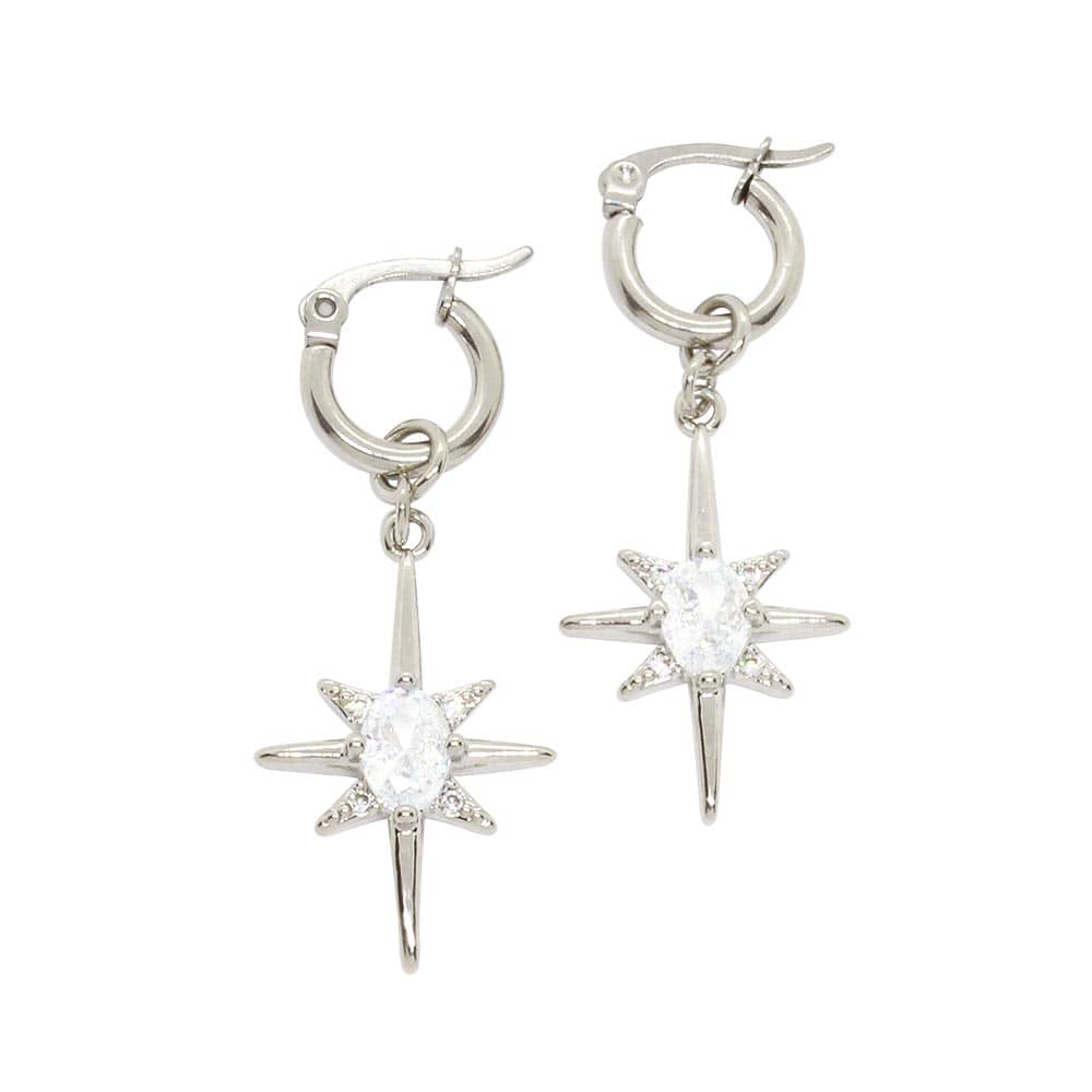 Stefanie hoop earrings star