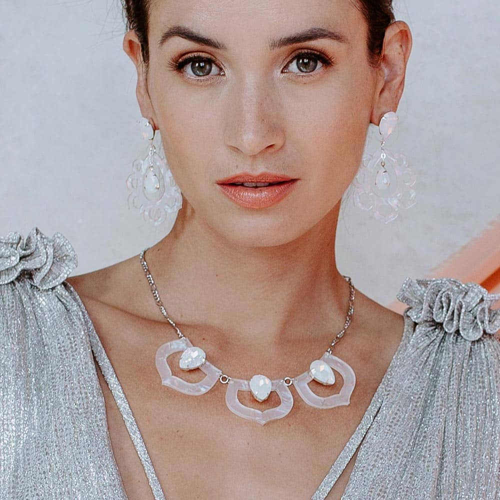 Thandie Iridescent Necklace front