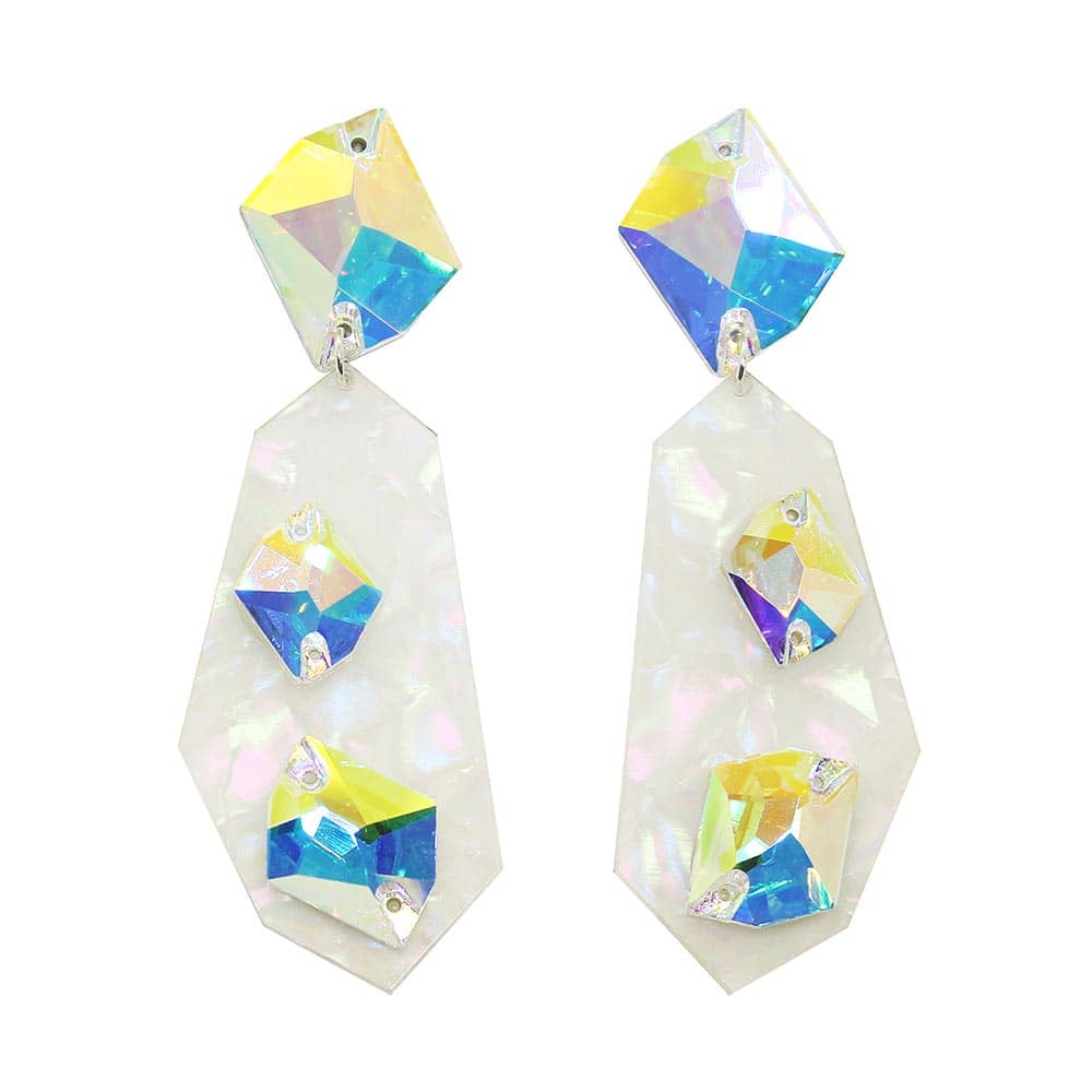 Zephyr Iridescent Geometric Earrings