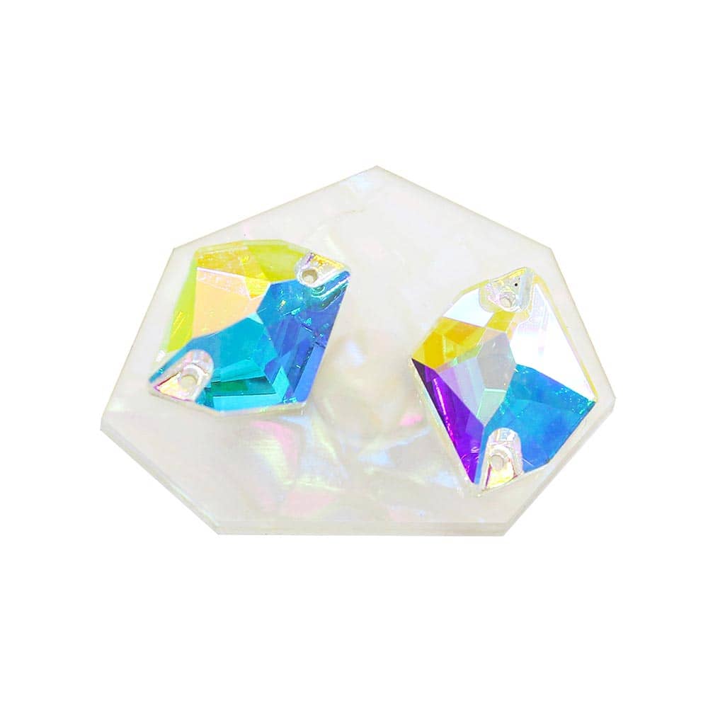 Zephyr Iridescent Geometric Ring